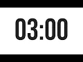 3 Minute Countdown timer Minimal