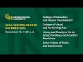 George Mason University Degree Celebration CE CVPA SCHAR CARTER Wednesday December 18th