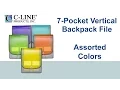 7-Pocket Vertical Backpack File - C-Line Products