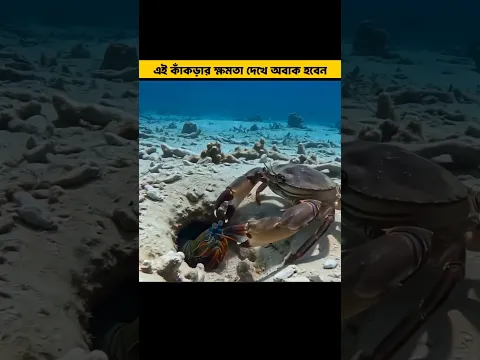 এটা হল এমন একটি কাকড়া তার ক্ষমতা জানলে আপনি অবাক হবেন 🥱#shorts #shortsvideo #facts