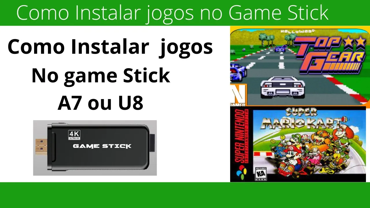 Como colocar jogos no game stick a7 entre eles top gean, Sonic, os jogos do Mario e outros ????????️