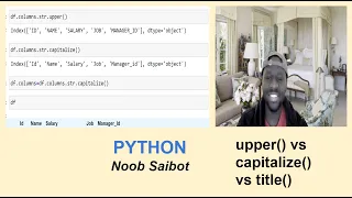 PYTHON - title vs upper vs capitalize