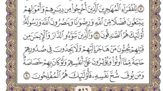 سورة الحشر محمد صديق المنشاوي 