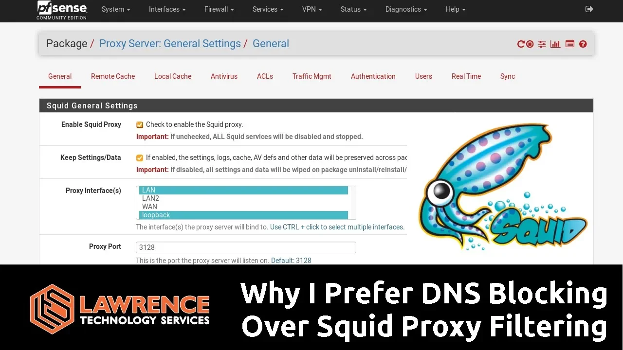 Why I Prefer DNS Blocking Over Squid Proxy Filtering in pfsense