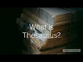 What is a Thesaurus