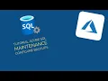 Tutorial Azure SQL maintenance configure backups