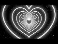 Black and White Heart Background Heart Moving Background Animation Background Loop