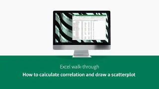 How to calculate correlation and draw a scatterplot