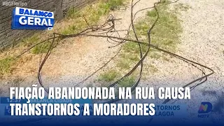 Balança Cidade: Fiação abandonada causa transtornos e preocupa moradores
