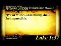 The Gospel of Luke Chapter 1 - Bible Book 42