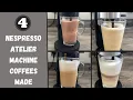 Download Lagu 4 Nespresso Atelier Machine Coffees Made | Cappuccino, Latte Macchiato, Mocha, Iced Frappe Coffee
