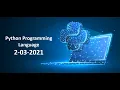 Python Online Training Session 2-03-2021