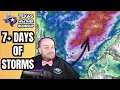 Texas Severe Weather Alert 7 Days of Storms Hail Flood Risk