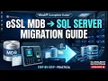 eSSL Attendance MDB to SQL Server Migration Microsoft Access Database to SQL Server Step-by-Step