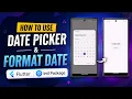 How to use Date Picker Format Date with the Intl package in Flutter