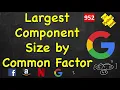 Largest Component Size by Common Factor LeetCode 952 C Java Python