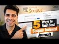 How to Find the Best Scopus-Indexed Journals for FREE Fast Publication