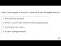 Amazon Chime SDK - Quiz