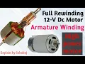 Download Lagu How To Full Rewinding 12v Dc Motor Armature Winding_Multipurpose Brushed Motor_Hindi