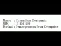 Setup Environment Pemrograman Java Enterprise
