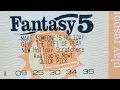WOW HUGE WIN ON FANTASY 5 CALIFORNIA LOTTERY