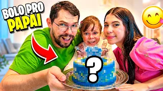 SARAH E ELOAH fizeram um BOLO PARA O PAPAI! Será que deu certo?