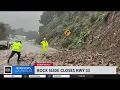 Storm causes rock slide power outages in Ventura County