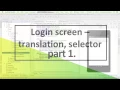003 Login screen translation and selector part 1