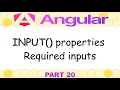 Angular 21 - 20 Components input properties required inputs