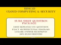 Cloud Computing and Security Important Questions VTU BIS613D 6th Sem