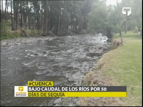 Bajo caudal de los ríos por 50 días de sequía