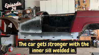 MG Midget Rebuild The Inner Sill Goes In - S1E24