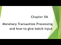 How to give Batch Input
