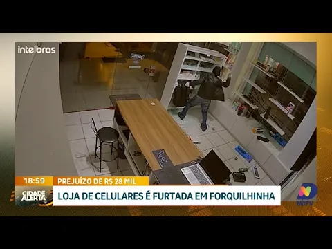 Furto em loja de celulares em Forquilhinha causa prejuízo de R$ 28 mil