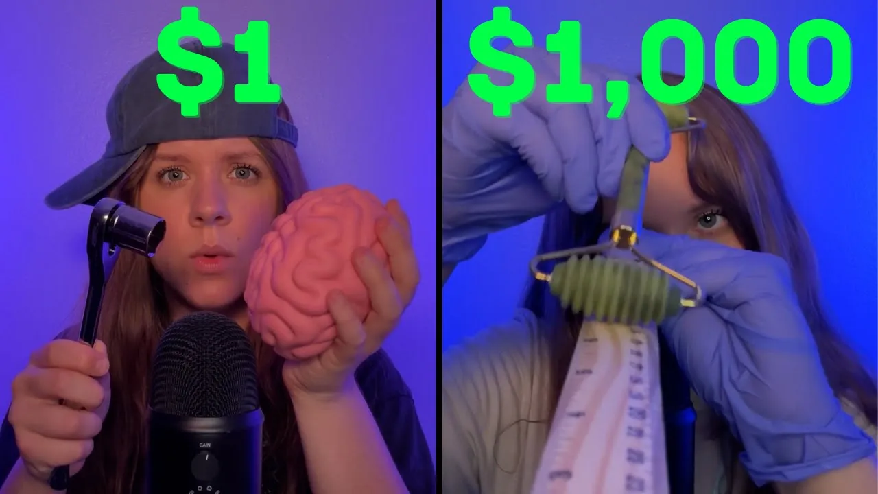 $1 VS $1,000 Cranial Nerve Exam (ASMR)
