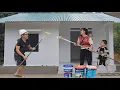 Download Lagu Family bonding moment | Cu Bon and his parents Paint the new house with happy smiles