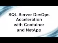 SQL Server DevOPs Acceleration with WinDock and NetApp