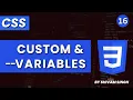 CSS Variables Custom Properties root var explained Complete Web Development Course 2023