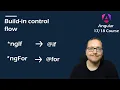 Angular Course Build-in control flow