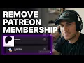 How to Remove Free Membership on Patreon 2026 Step-by-Step