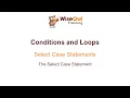 Excel VBA Online Course - 3 3 1 The Select Case Statement