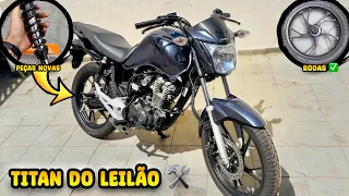 Pintei as rodas da titan do leilão