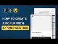 How to use banner layouts in a popup in Bricks builder