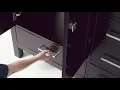 ARIEL Cambridge 61 W - 73 W Double Freestanding Bathroom Vanity by KitchenSource com