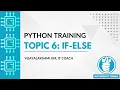 Topic 6 Python if else statement Vijayalakshmi G M