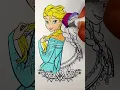 Frozen Anna Elsa Coloring Page