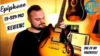 Epiphone ES-339 Pro Review Semi-Hollow Electric Guitar