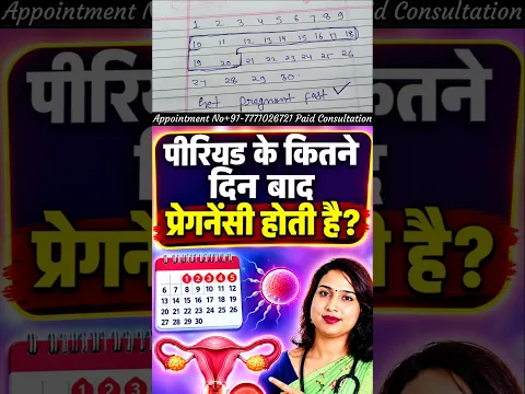 पीरियड के कितने दिन बाद महिला प्रेग्नेंट होती है. #drbabitarathore #pregnancy #ovulationtips #pcod