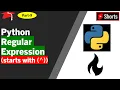 Python Regex Return a match that starts with a specific special symbol