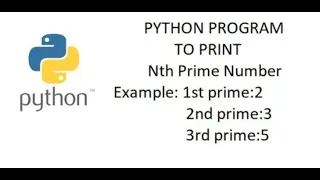 Python Program to Print Nth Prime Number